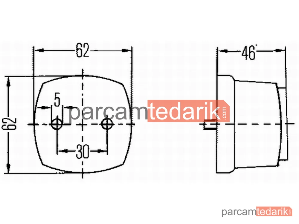 HELLA 2PS003057051 | YAN Sinyal Lambası Sol-Sağ C5W DAF