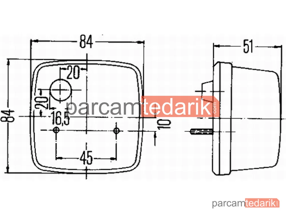 HELLA 2SB003014151 | Stop Kombinasyon Lambası Arka Halojen (Sağ/Sol) Üniversal