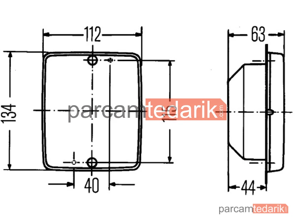 HELLA 2NE003236301 | Sis Farı Arka (Sağ/Sol)