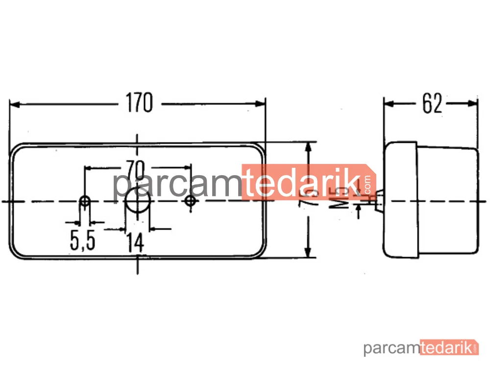 HELLA 2SD002582011 | Stop Lambası (Sol) — International Harv. C-Series, International Harv. Cm-Series