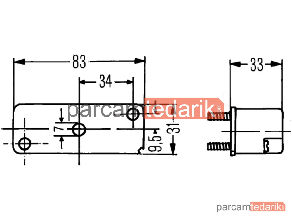 HELLA 2KA003168021 | Plaka Lambası Arka (Sağ/Sol) — Fendt Farmer, Fendt Vario