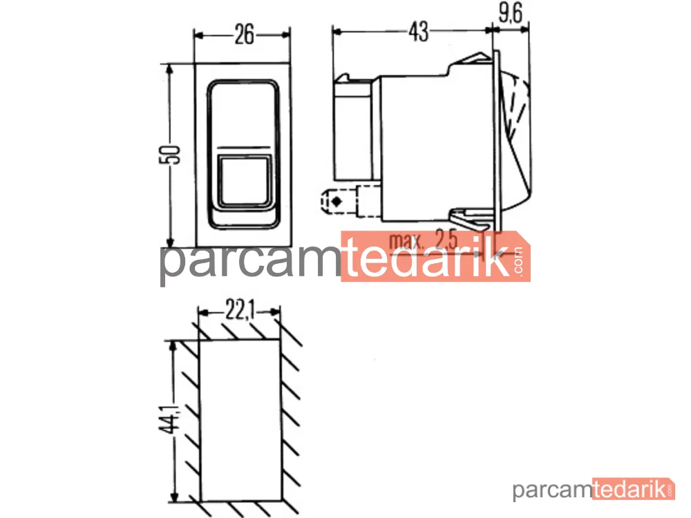 HELLA 6GM004570081 | Anahtar — Van Hool