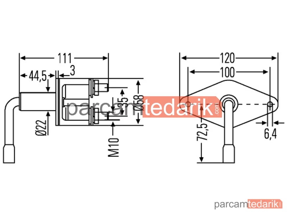 HELLA 6EK001559001 | Akü Anahtarı — John Deere 6 Serisi 09+, 6000 Serisi