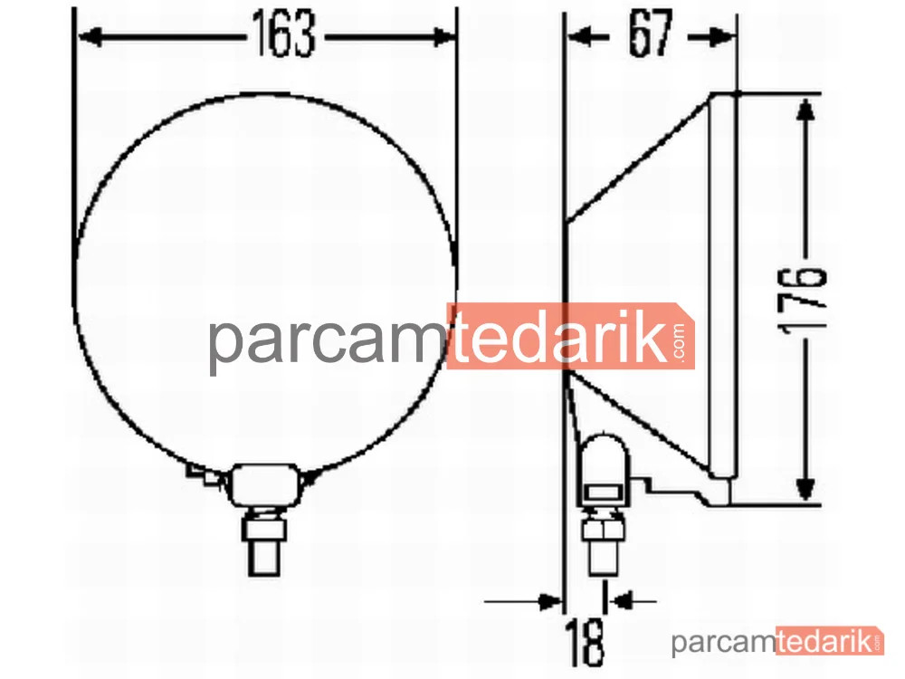 HELLA 1F4005750101 | Spot Lambası Sol-Sağ H3