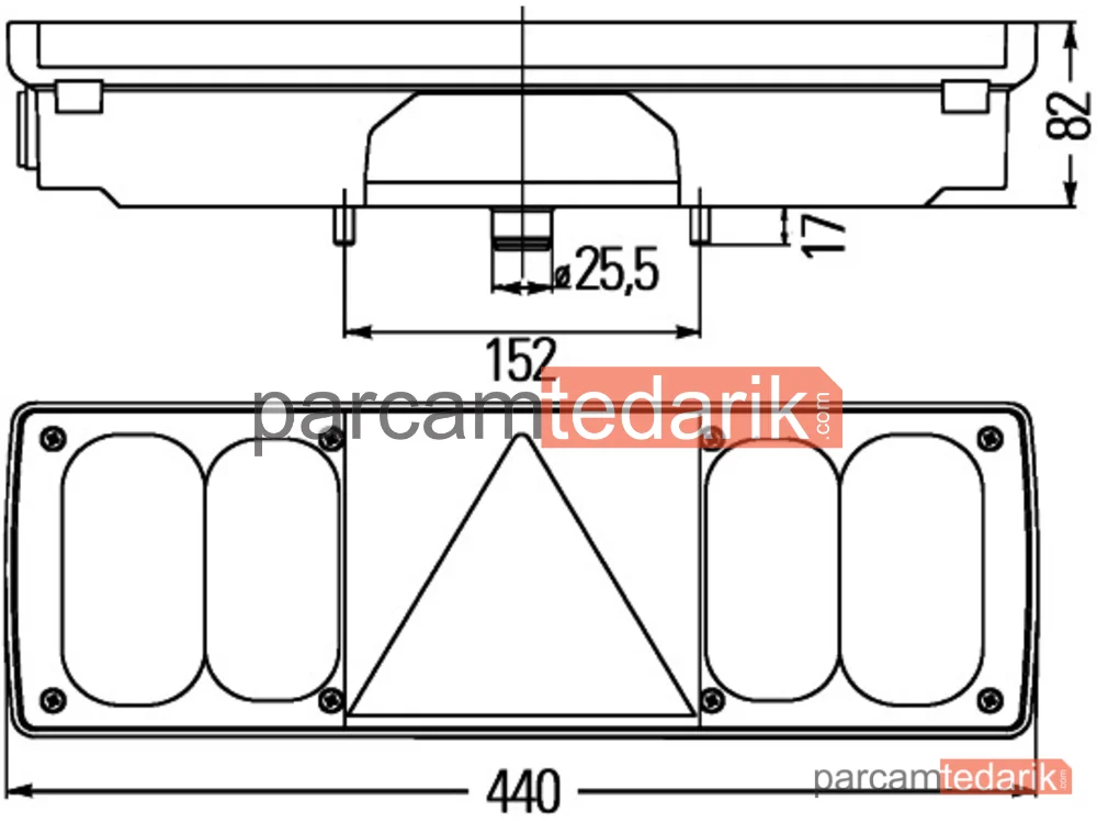 HELLA 2VP340450031 | Komple Arka Lamba Universalcv Hallojen-Easyconni SO