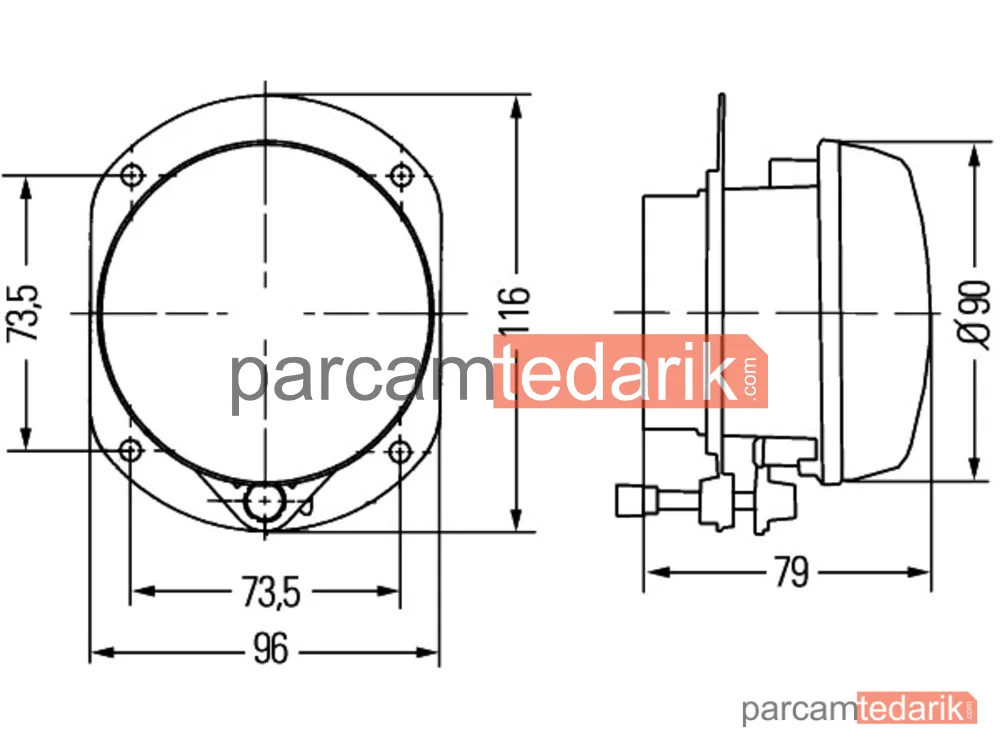 HELLA 1N0009295077 | Far (Sol) — Mercedes-Benz C-Serisi, Mercedes-Benz C-Serisi T-Model, Mercedes-Benz CLK
