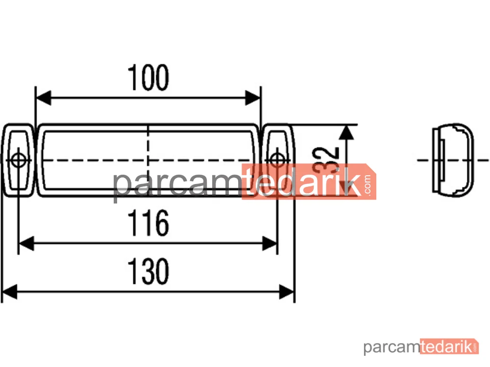 HELLA 2TM008645651 | Pozisyon Lambası Arka Sol-Sağ LED İğneli Kırmızı KR