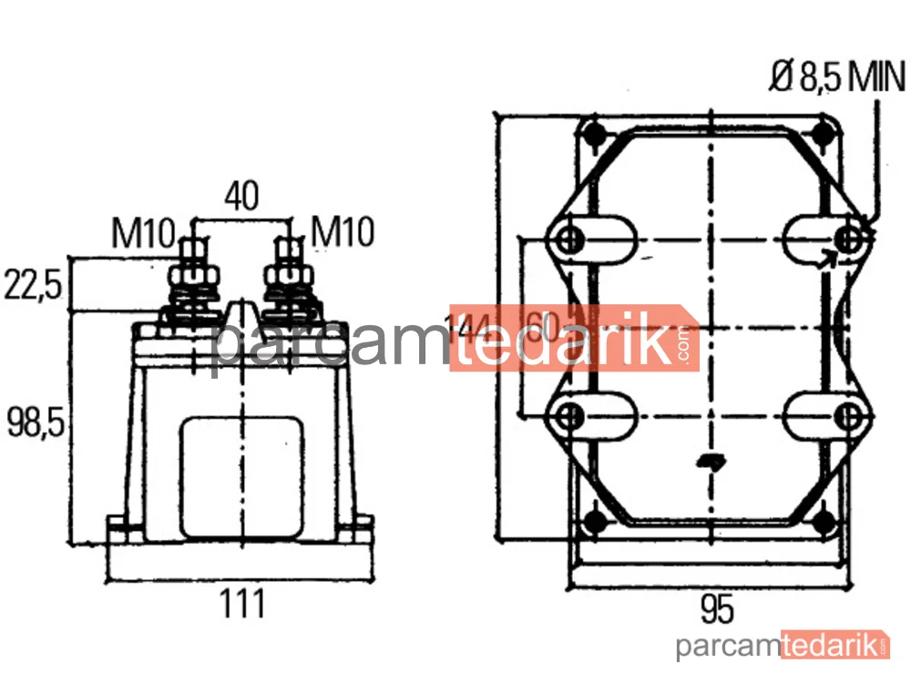 HELLA 6EK008776051 | Ana Akü Şalteri (Main Switch)