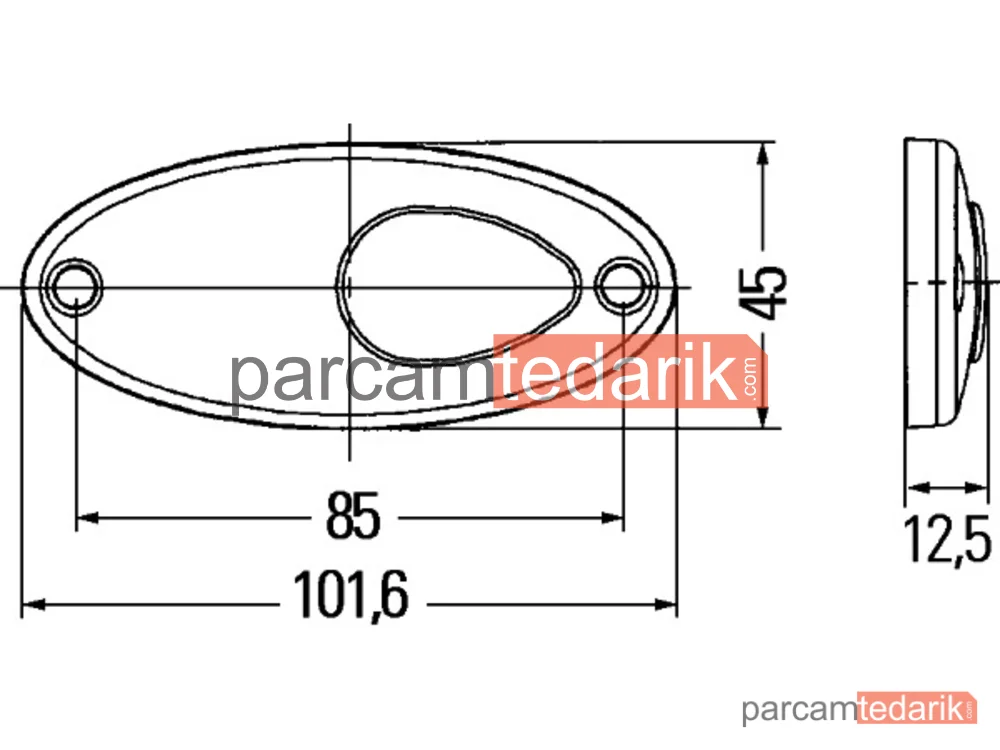 HELLA 2PS964295051 | YAN Sinyal Lambası Universalcv LED Sol-Sağ