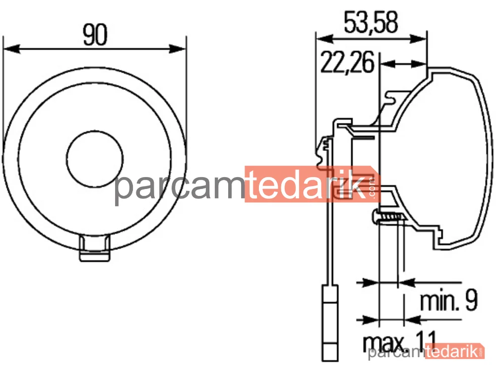 HELLA 2SB965039137 | STOP+POZISYON Lambası Arka Sol-Sağ P21/5W DAF