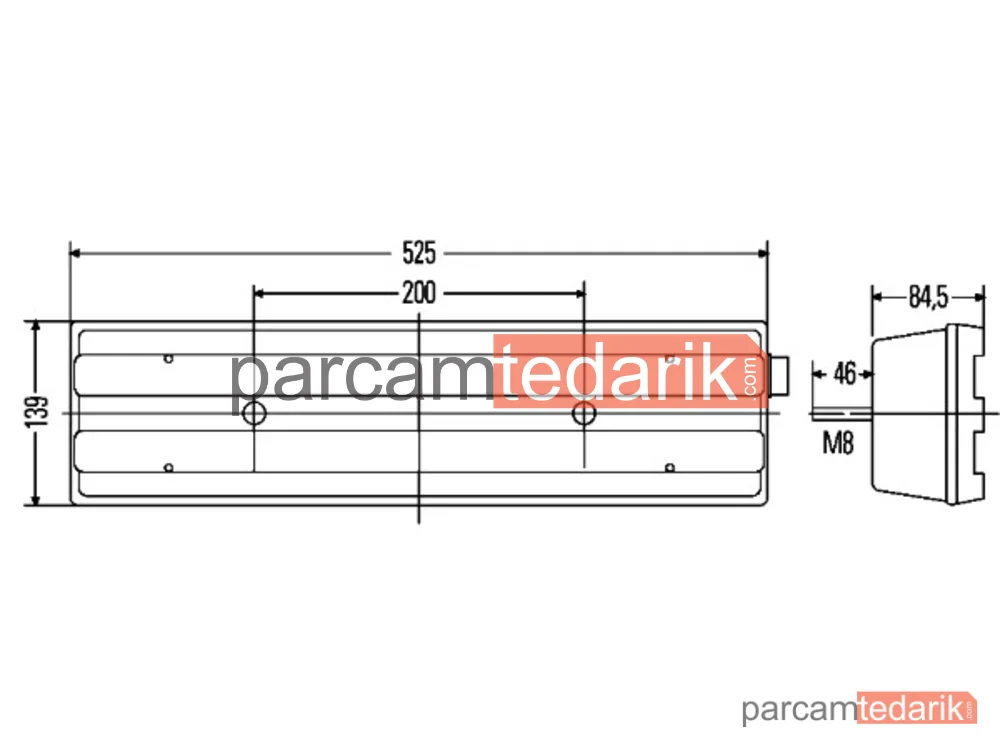 HELLA 2VP007500421 | Stop Lambası (Sağ) — Mercedes-Benz Actros MP2 / MP3