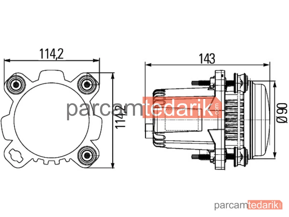 HELLA 1BL012488021 | Far Kısa DRL Pozisyon LED