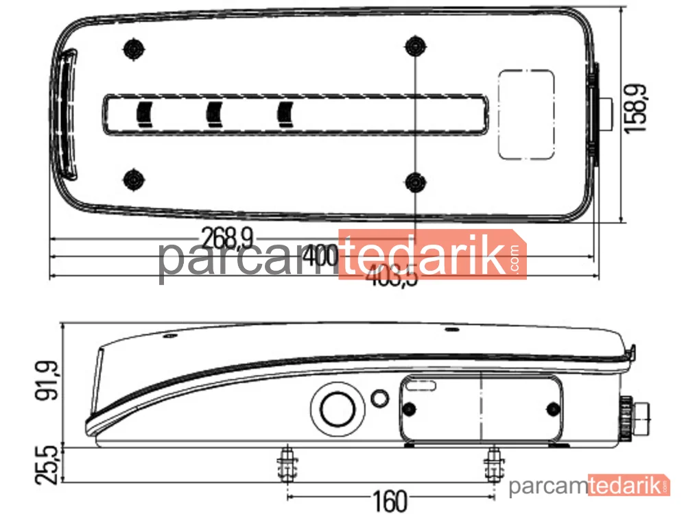 HELLA 2VD012381211 | Stop Lambası (Sol) — DAF CF