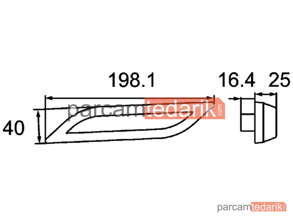 HELLA 2BA013332041 | Sinyal Lambası LED Sağ