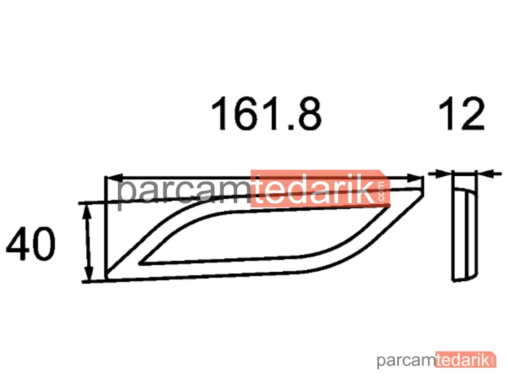 HELLA 8RA013347051 | Arka Reflektör Universalcv Shapelinestyle Kirmizi 1