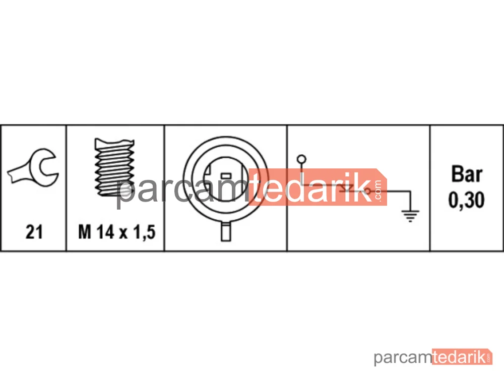 HELLA 6ZL003259601 | Yağ Basınç Müşürü — Fiat Panda, Fiat Tempra S.W., Alfa Romeo 156