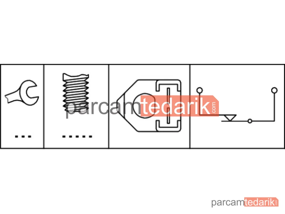 HELLA 6DF003263081 | Fren Lambası Müşürü — VW Golf II, VW Golf III, VW Passat B3/B4