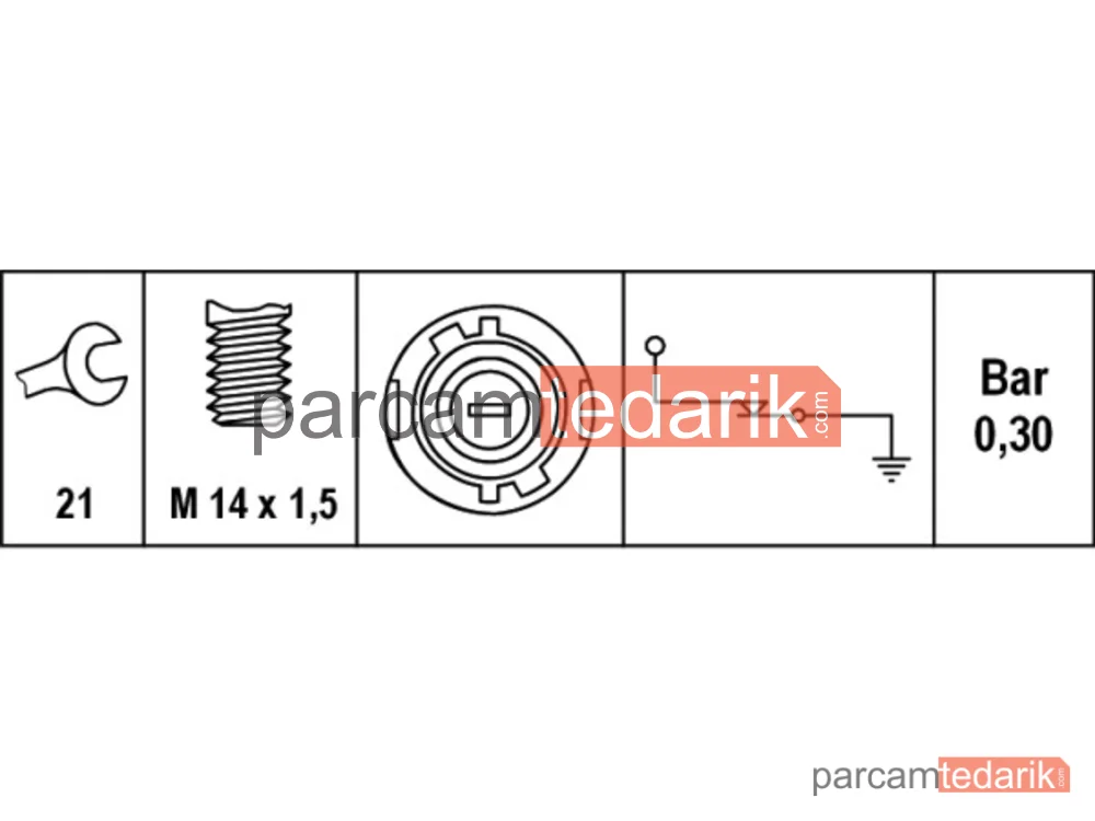 HELLA 6ZL007675001 | Yağ Basınç Müşürü — Renault Clio I, Renault Rapid, Renault Safrane I
