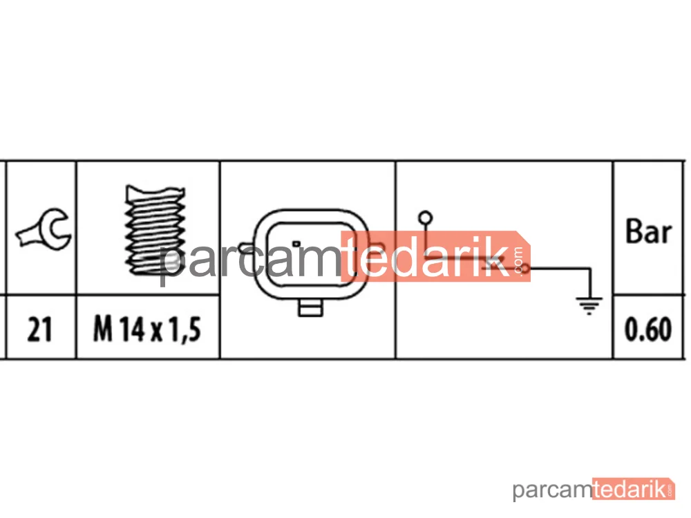 HELLA 6ZL003259401 | Yağ Basınç Müşürü — Renault Megane II, Nissan NV400, Opel Movano B