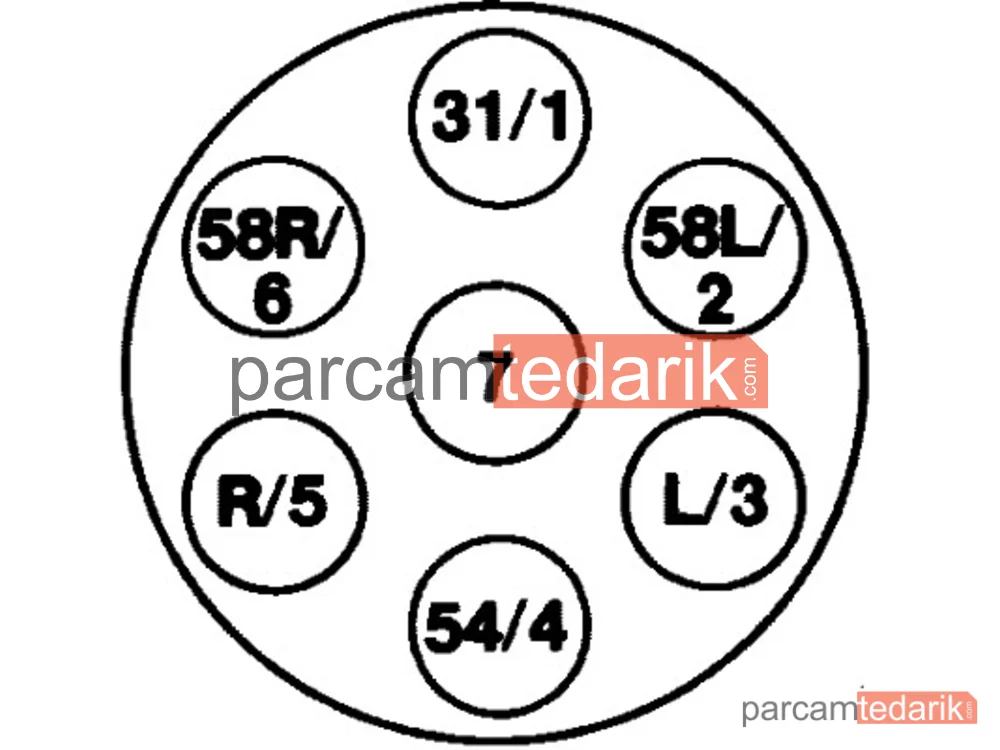 HELLA 8JB008085001 | Soket Universalcv 24V-15A-7 PİN