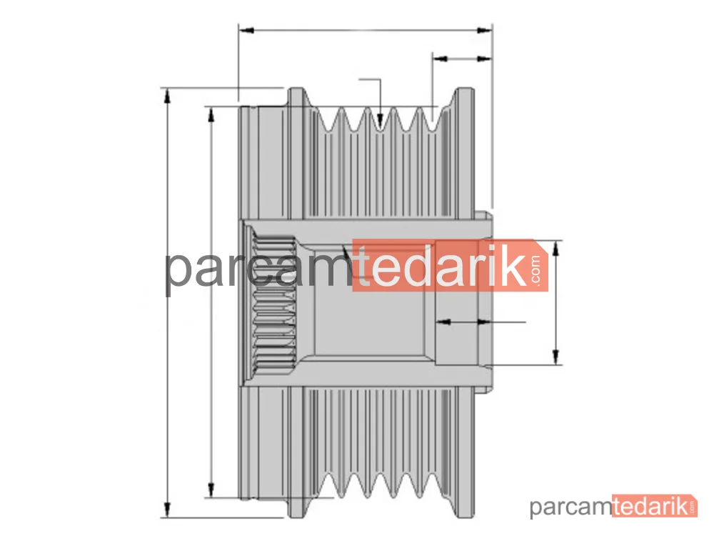 HELLA 9XU358038731 | Alternatör Kasnağı — Chrysler Voyager IV