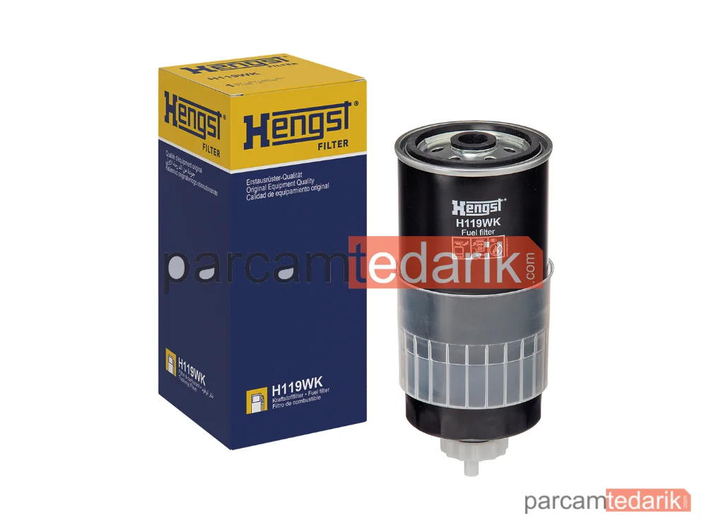 HENGST H119WK | Yakıt Filtresi — Audi 100 C4 Avant, Audi 100 C4 Sedan, Audi 80 B3 Sedan