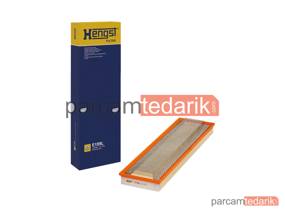 HENGST E199L | Hava Filtresi — Mercedes-Benz T2/LN1 Minibüs/Otobüs, Mercedes-Benz T2/LN1 Motorlu kabin, Mercedes-Benz T2/LN1 Panelvan/Van