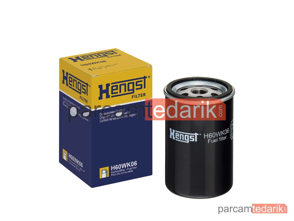 HENGST H60WK06 | Yakıt Filtresi — AGCO DT Series, Renault TRUCKS B Panelvan/Van, Renault TRUCKS B Platform şasi