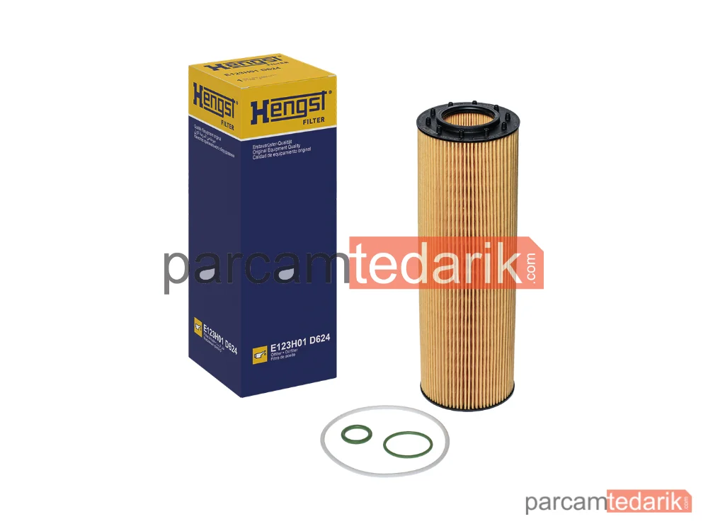 HENGST E123H01D624 | Yağ Filtresi — Scania G I, Scania G II, Scania K I