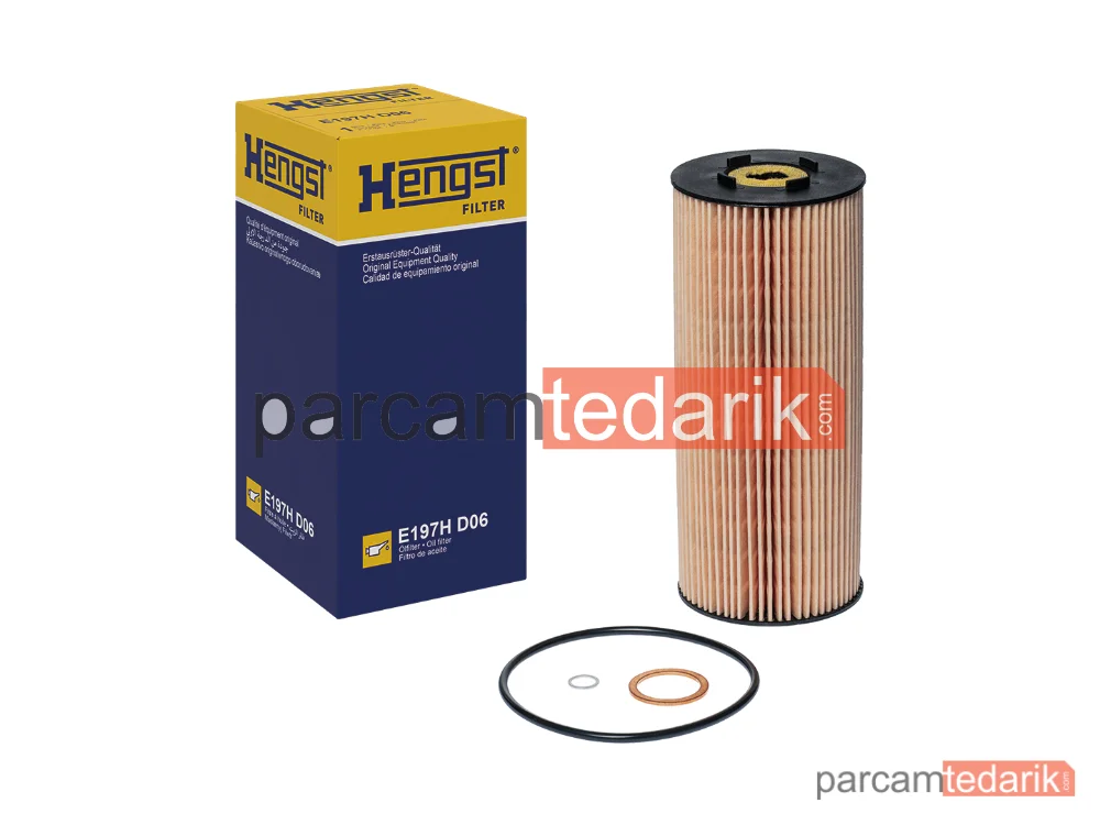 HENGST E197HD06 | Yağ Filtresi — Mercedes-Benz MB-TRAC, Mercedes-Benz T2/L Panelvan/Van, Mercedes-Benz T2/L Platform şasi