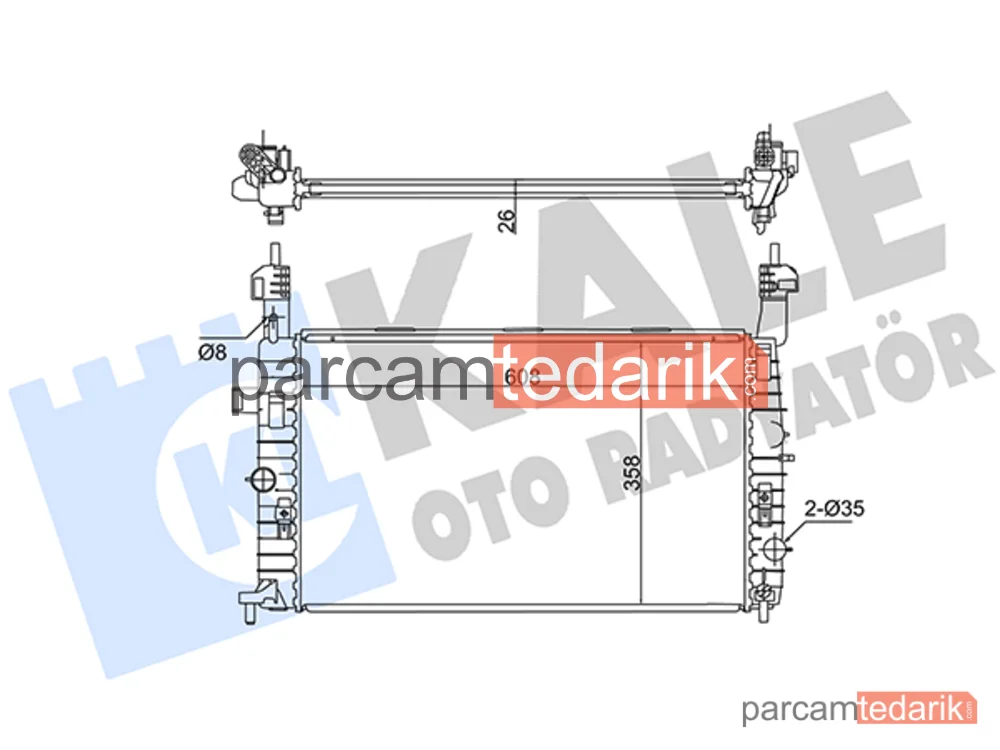 342065 | Su Radyatörü — Opel Meriva A MPV