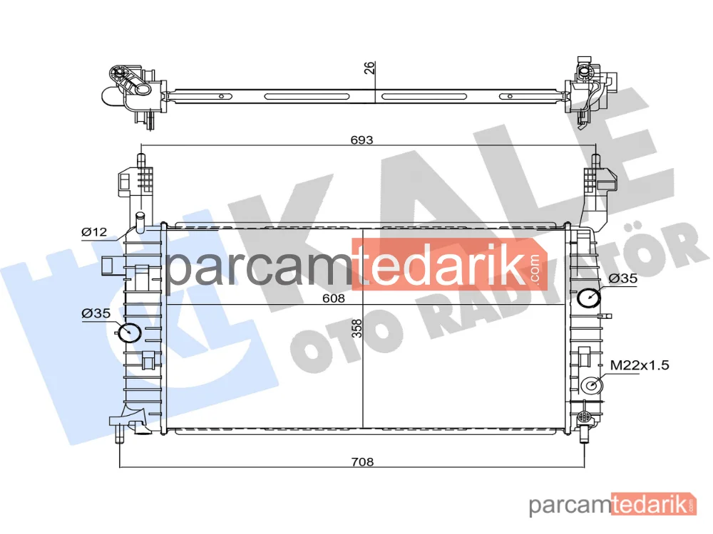 342070 | Su Radyatörü — Opel Meriva A MPV
