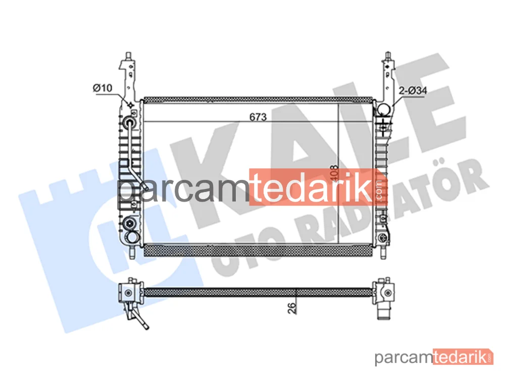 342240 | Su Radyatörü — Chevrolet Captiva, Opel Antara A