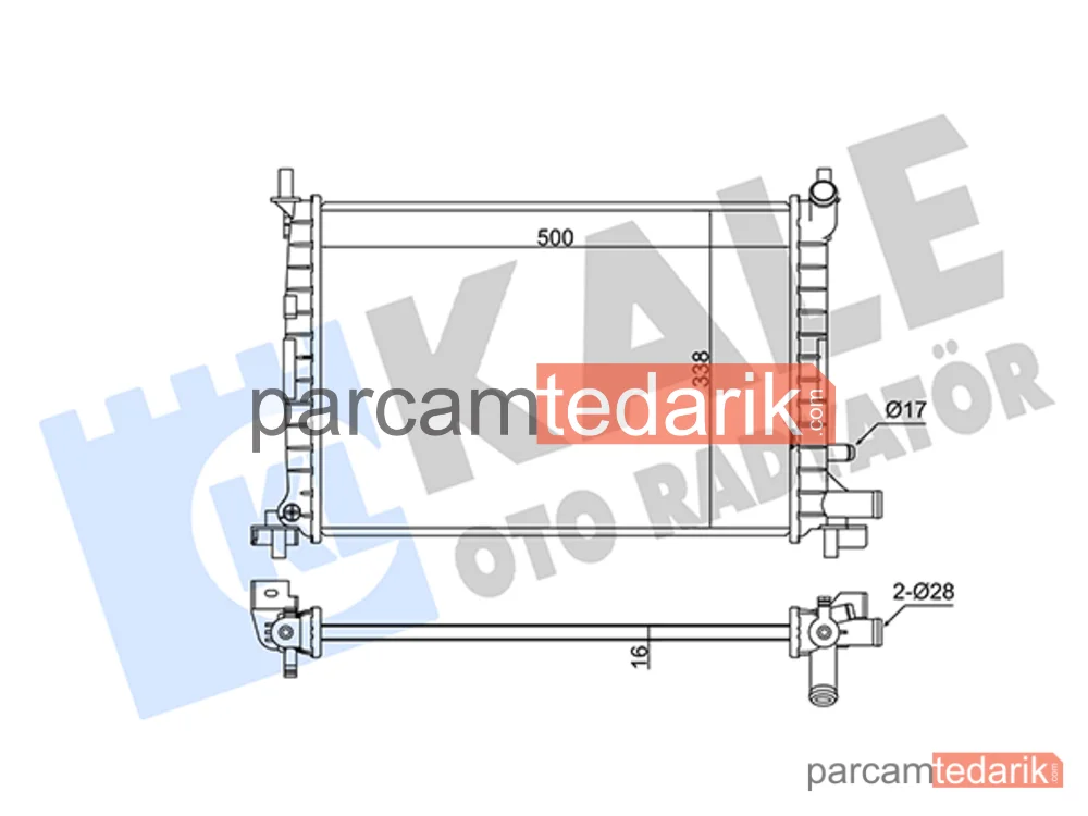 342275 | Su Radyatörü — Ford Fiesta IV, Mazda 121 III, Ford Fiesta