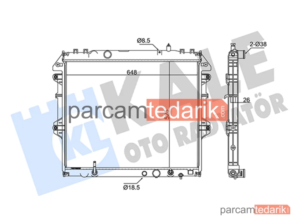 342335 | Su Radyatörü — Toyota Hilux VII