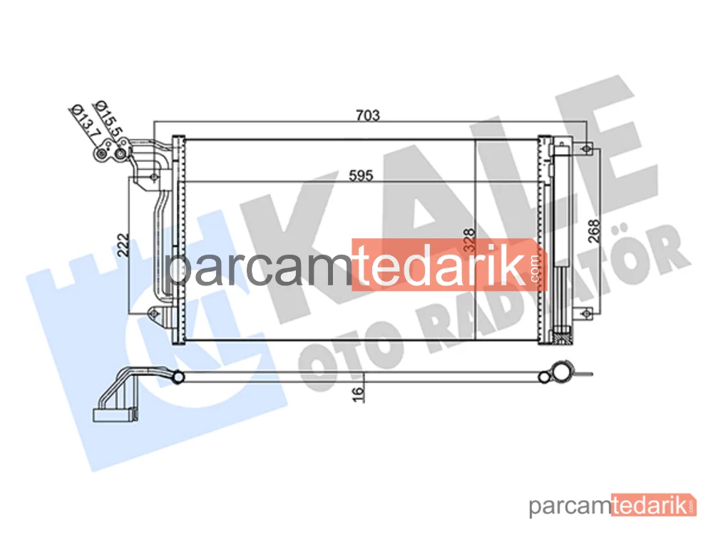 342395 | Klima Kondenseri — Seat Ibiza IV, Seat Ibiza IV SC, VW Polo V