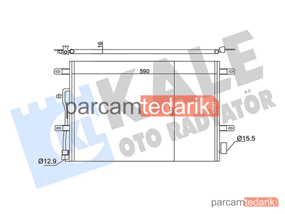 342410 | Klima Kondenseri — Audi A4 B6, Audi A4 B6 Cabrio, Audi A6 C5