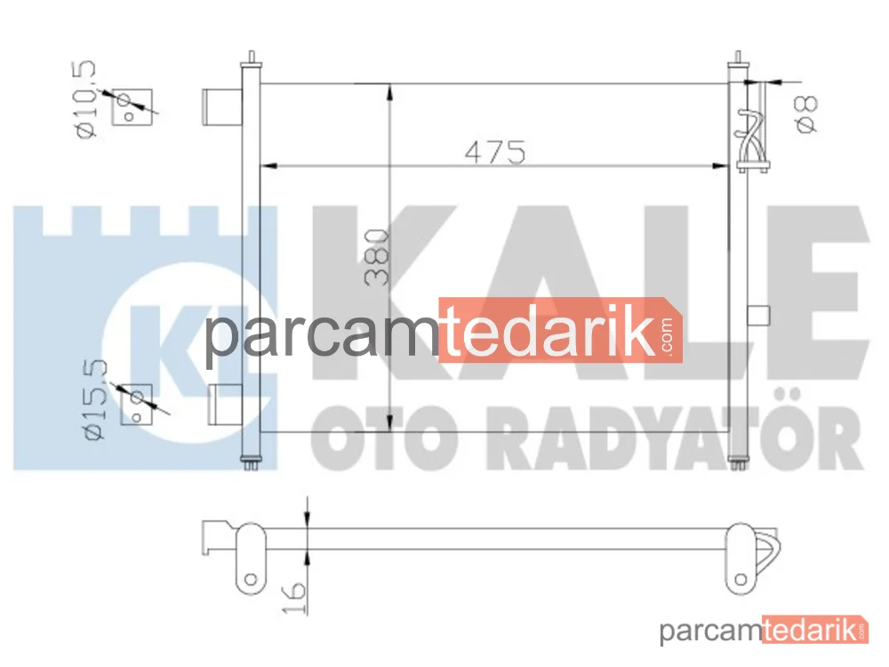 342435 | Klima Kondenseri — Nissan Micra IV