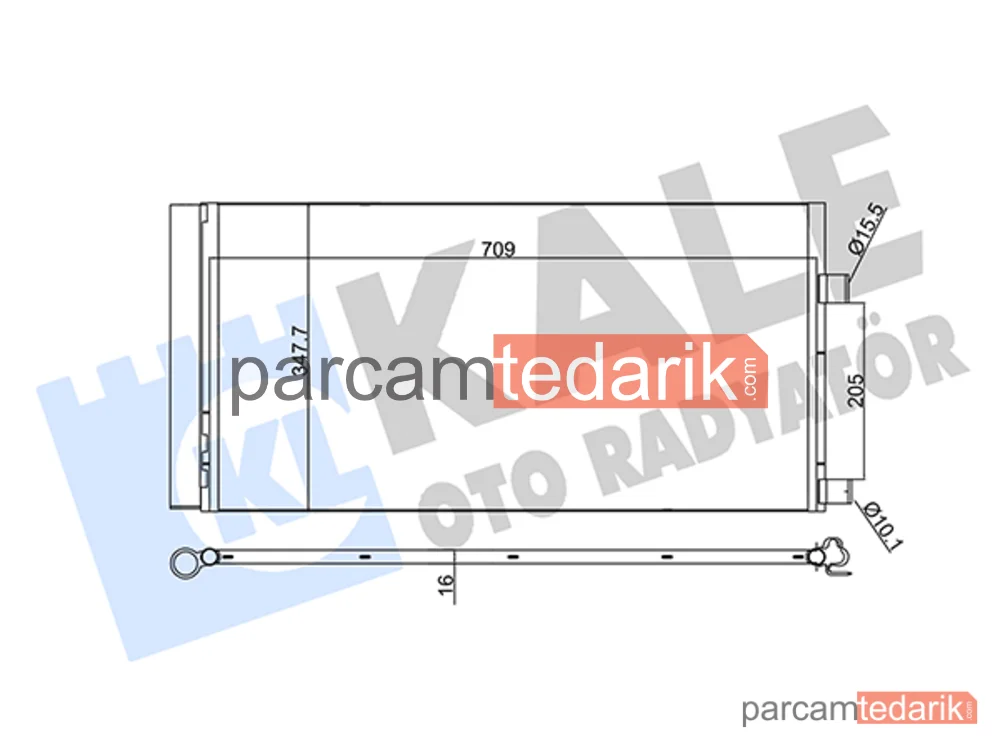 342450 | Klima Kondenseri — Renault Laguna III, Renault Laguna Coupe, Renault Laguna III Grandtour