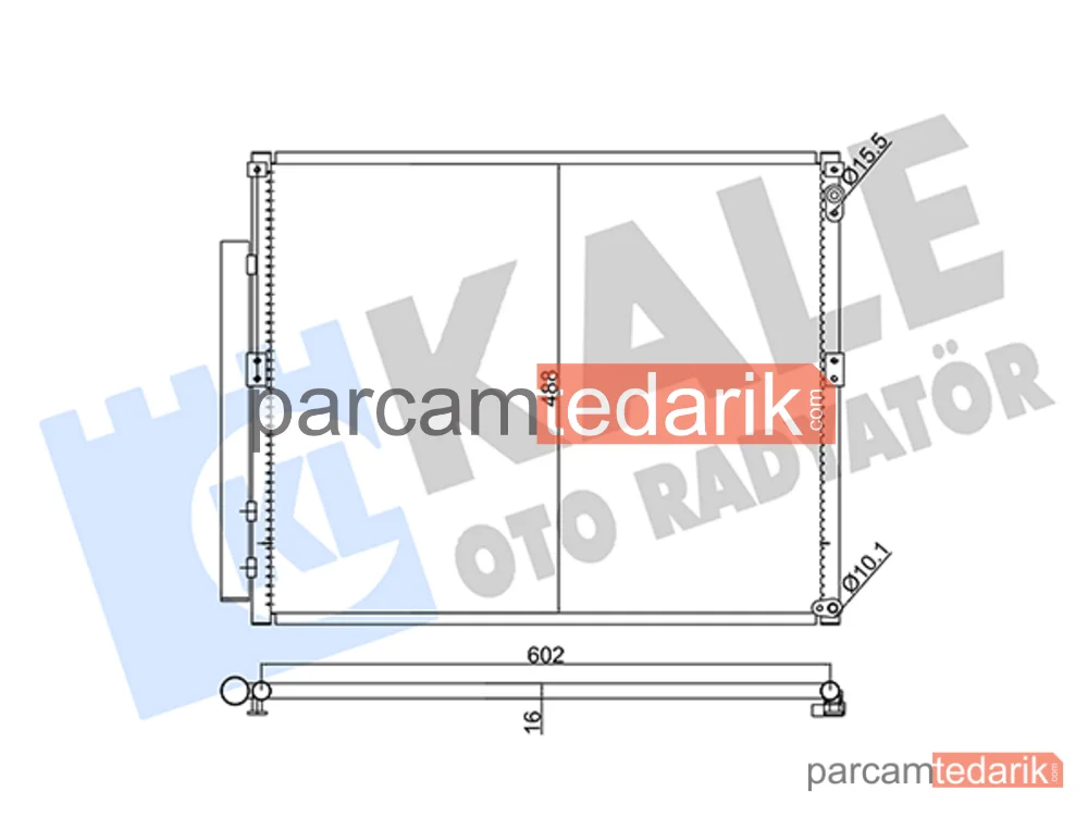 342470 | Klima Kondenseri — Toyota Land Cruiser Prado