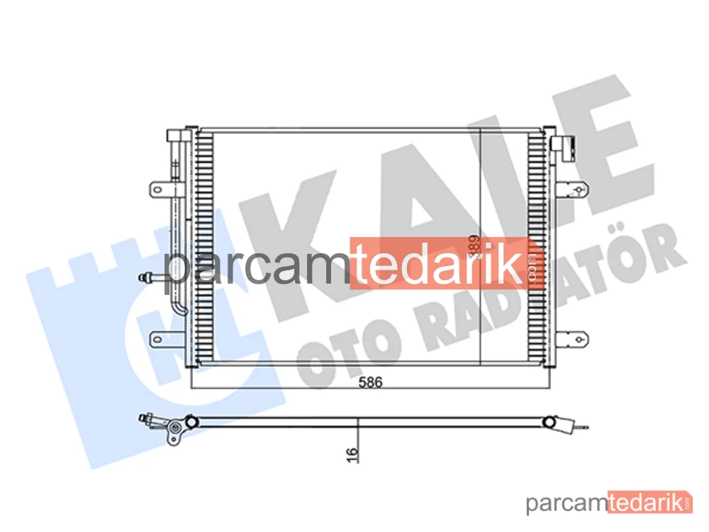 342475 | Klima Kondenseri — Audi A4 B7, Seat Exeo, Audi A4 B7 Cabrio