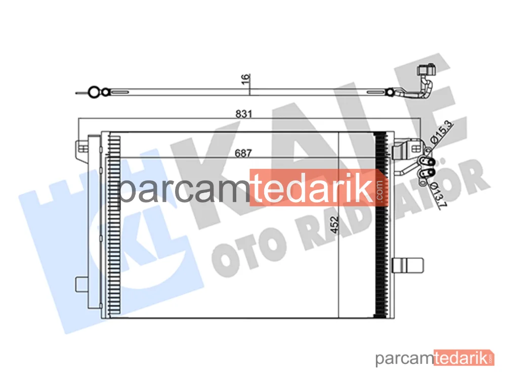 342480 | Klima Kondenseri — VW Transporter T5, VW Multivan T5