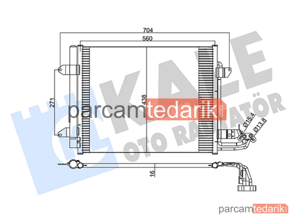 342485 | Klima Kondenseri — VW Touran, VW Caddy III MPV, VW Caddy III