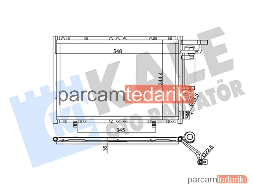 342520 | Klima Kondenseri — Ford Fiesta VI, Ford B-Max