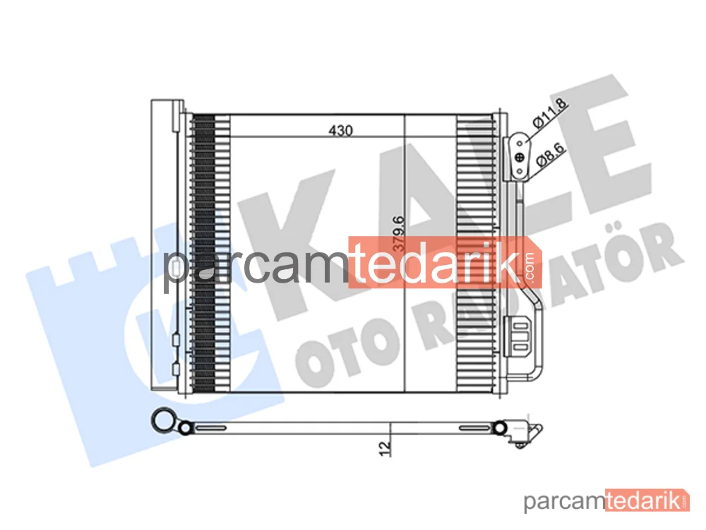 342545 | Klima Kondenseri — Smart Fortwo Cabrio, Smart Fortwo Coupe
