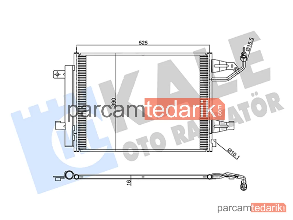 342555 | Klima Kondenseri — Smart Forfour, Mitsubishi Colt VI, Mitsubishi Colt CZC VI Cabrio