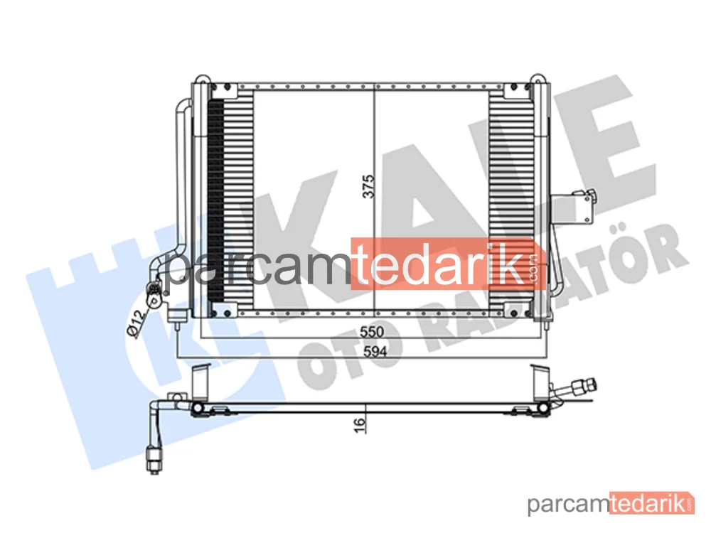 342570 | Klima Kondenseri — Opel Astra F, Opel Astra F Cabrio, Opel Astra F Classic