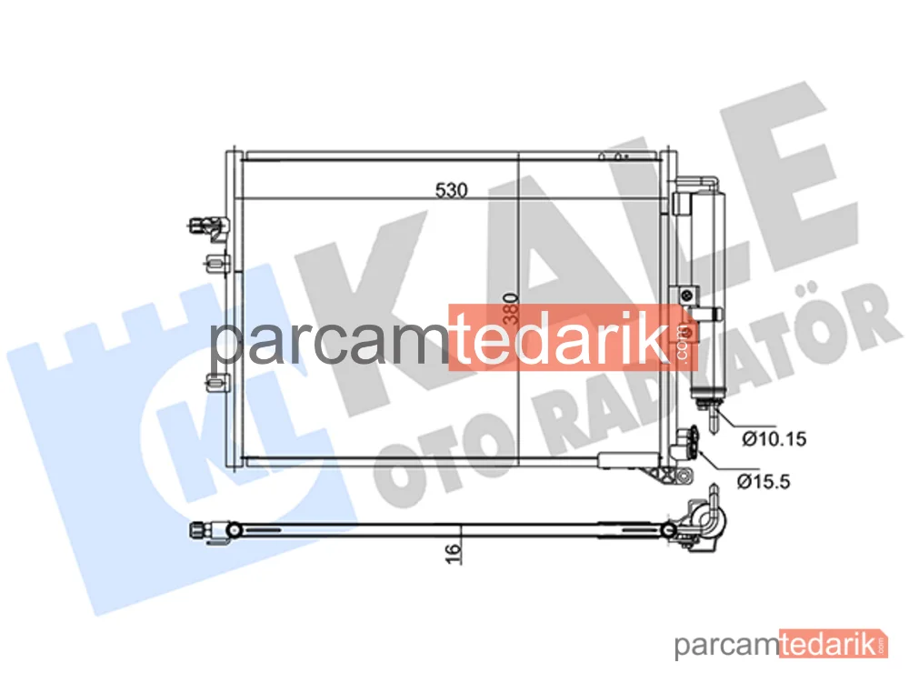 342585 | Klima Kondenseri — Renault Clio III, Renault Modus / Grand Modus