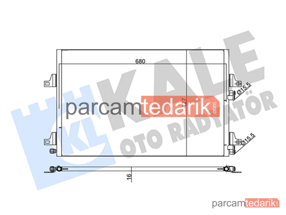 342590 | Klima Kondenseri — Renault Espace IV, Renault Megane II