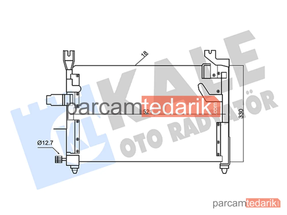342620 | Klima Kondenseri — Kia Pride